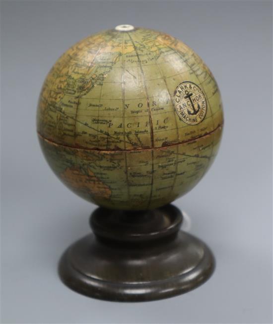 A globe string box height 10cm